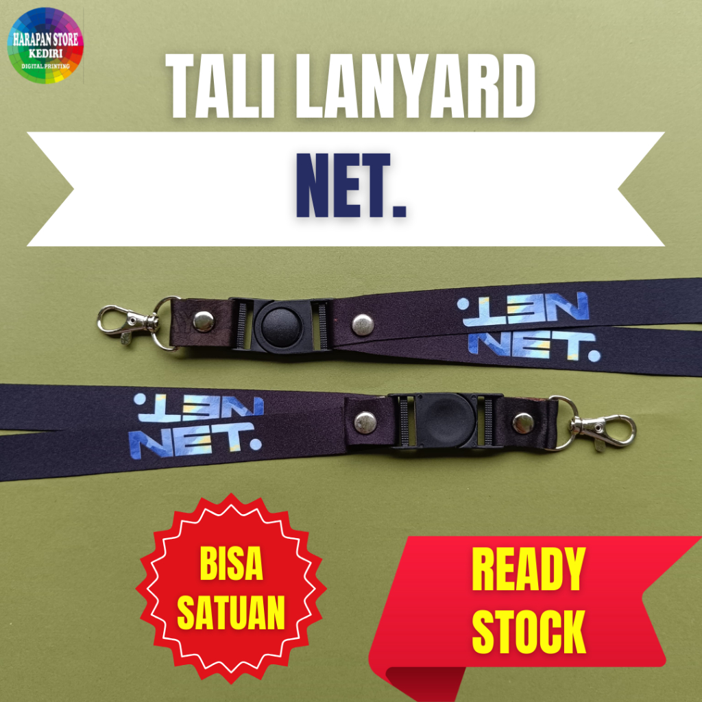 

[READY STOCK] TALI LANYARD ID CARD NET TV -BISA SATUAN