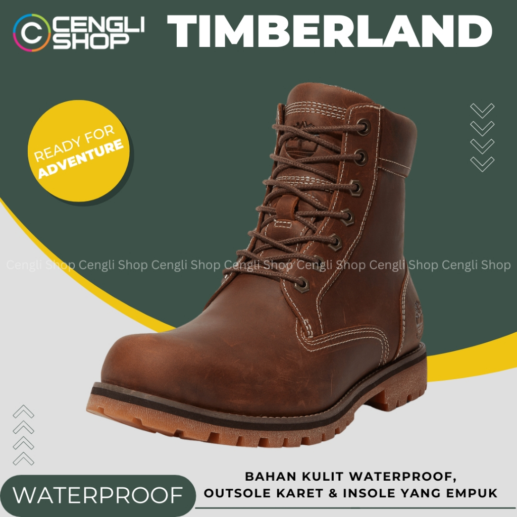 SEPATU GUNUNG TIMBERLAND PRIA ORIGINAL OUTDOOR HIKING BOOTS BOOT WATERPROOF TM40
