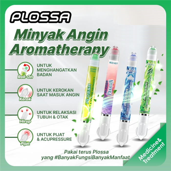 Plossa Minyak Angin Roll On Aromatherapy