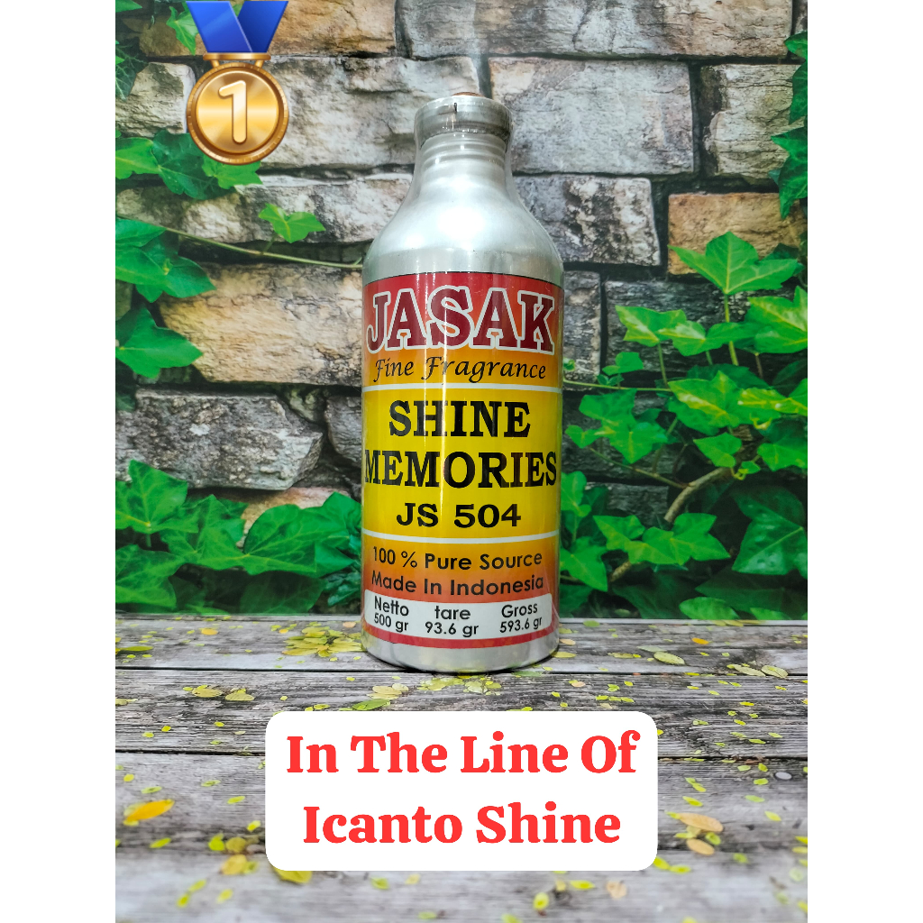 BIBIT PARFUM DARI JASAK (SHINE MEMORIES) SEARAH ICANTO SHINE KEMASAN SEGEL KALENG 500 GRAM