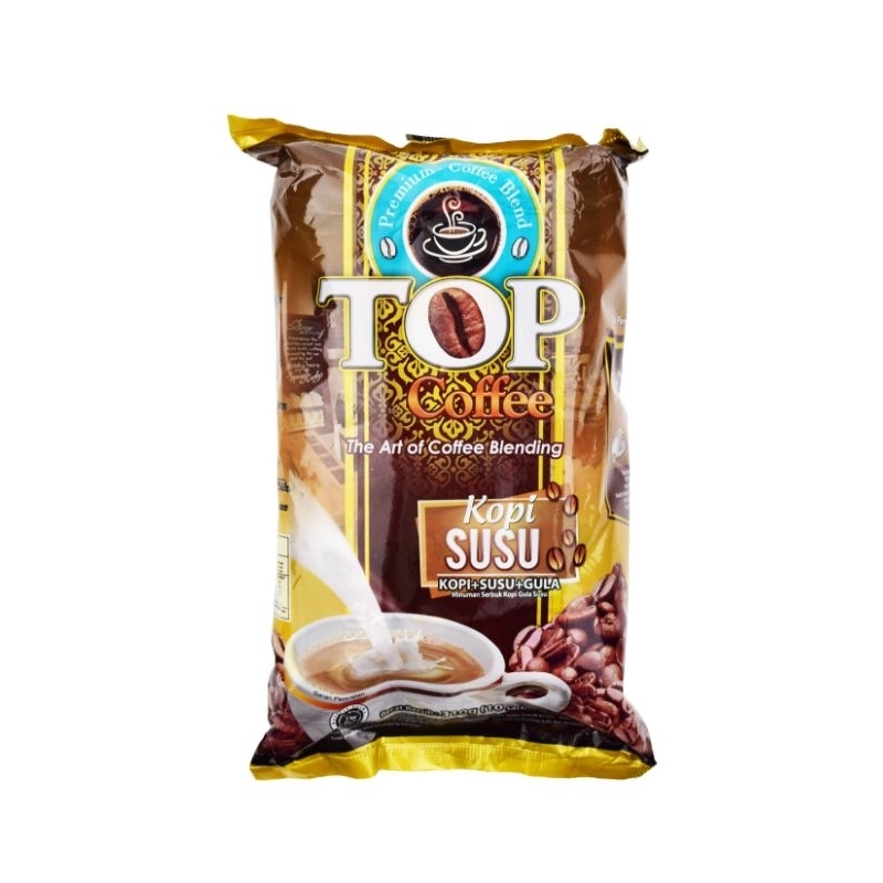

Top Coffee kopi susu 10 sachet