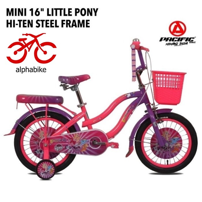 SEPEDA PEREMPUAN MINI 16 18 20 PACIFIC ASTINA LITTLE PONY SEPEDA ANAK - 16