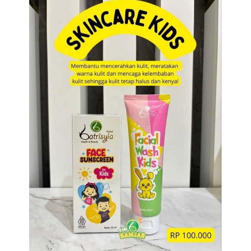 Sabun cuci muka & Sunscreen anak