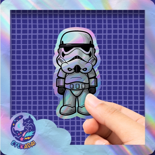 

Stiker Hologram Star Wars Stormtrooper 03