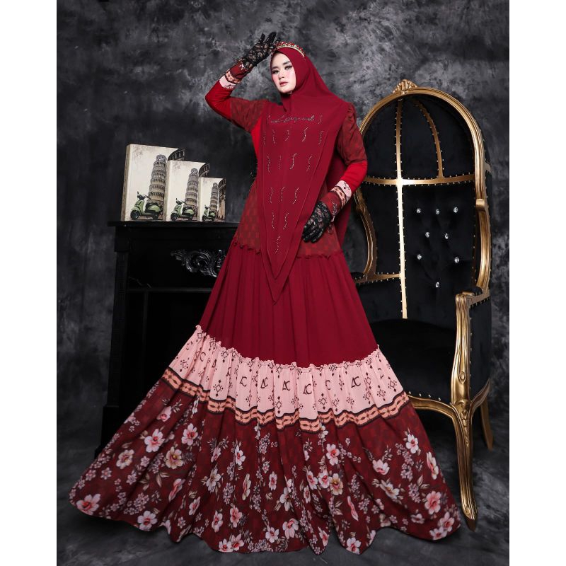Gamis Syar'i SABIAN set hijab by AC Original