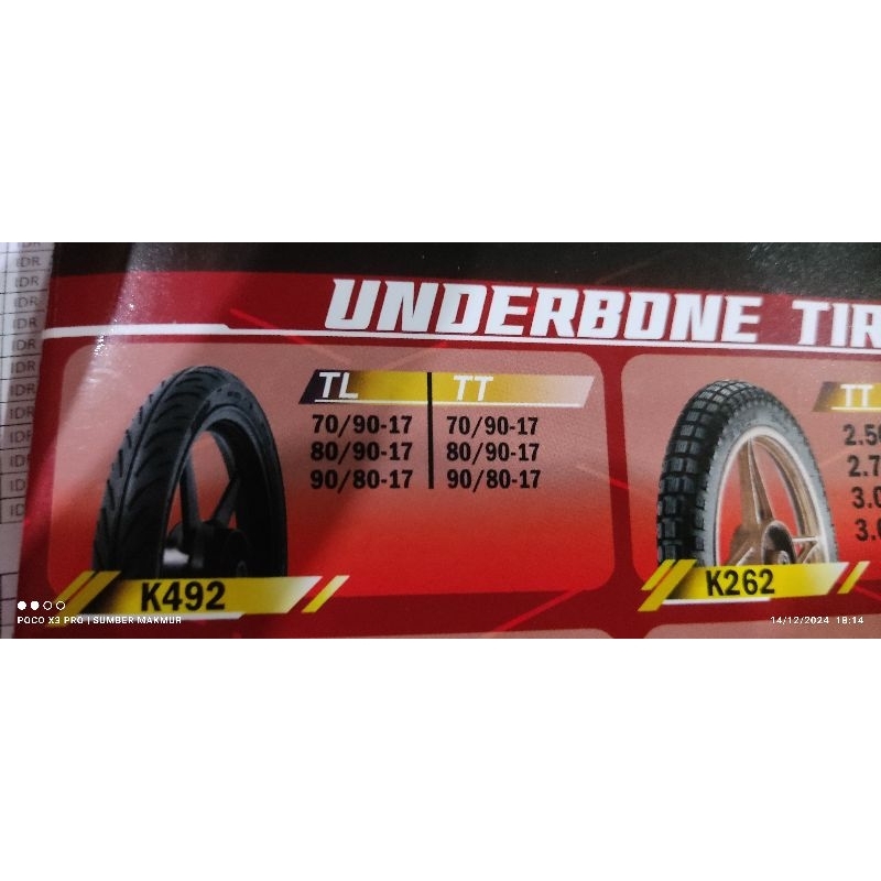 BAN kenda 90/80-17 tato Gel anti bocor