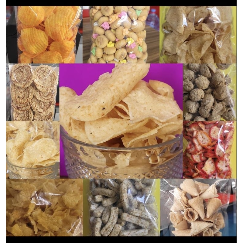 

ANEKA CEMILAN KERIPIK GETHUK, SEBLAK, TAHU WALIK, PUYUR, EBI DLL (REPACK)