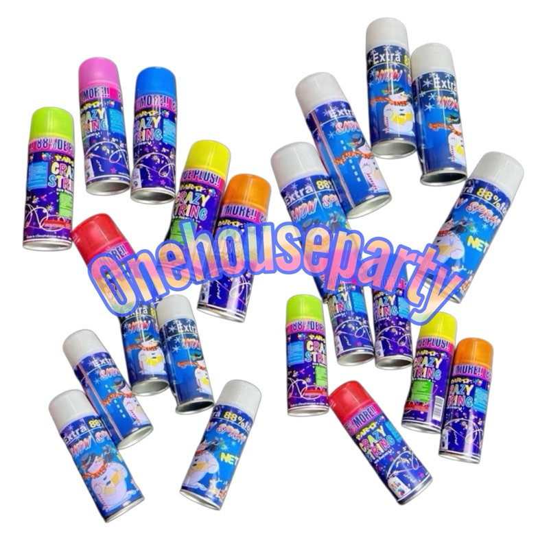 Snow string spray crazy ulang tahun semprotan party perayaan ulang tahun happy birthday one house pa