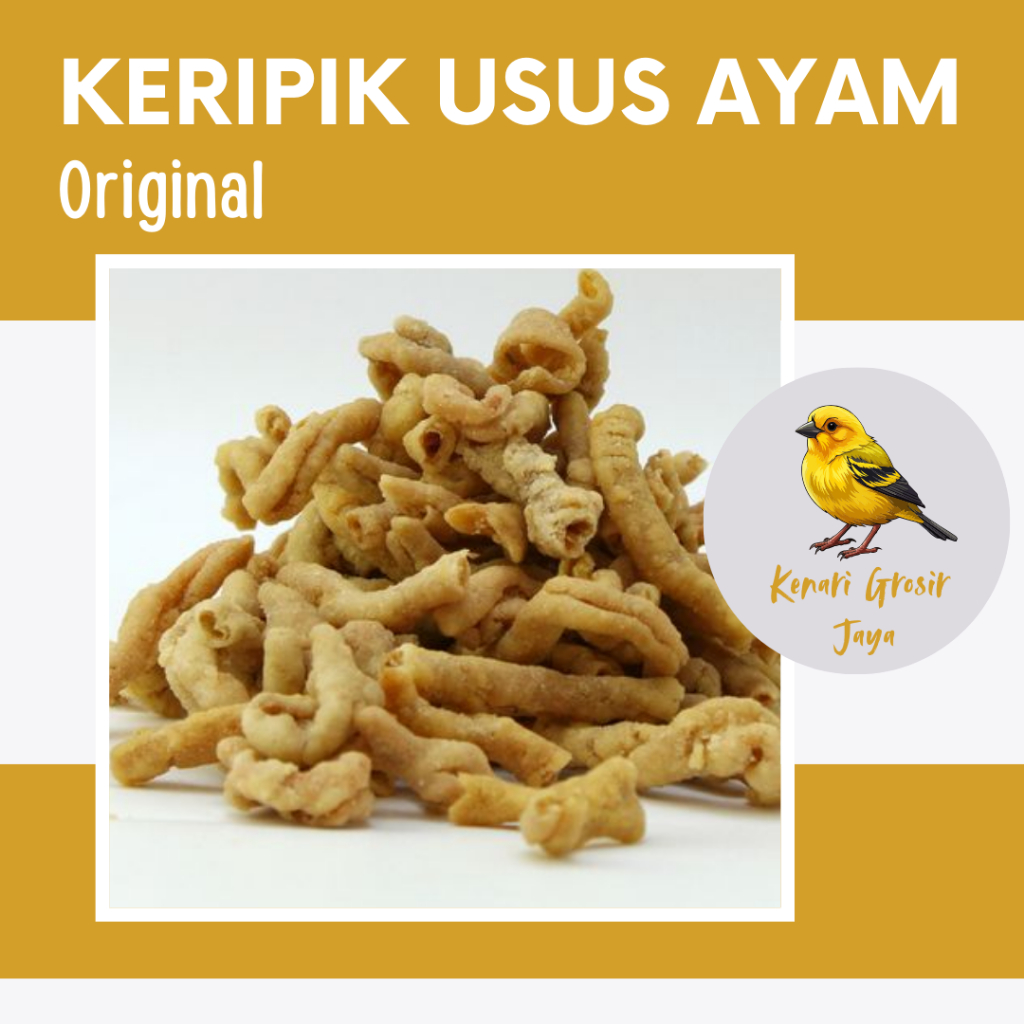 

Keripik Usus Ayam Crispy Original 1 Kg | Camilan Enak Murah