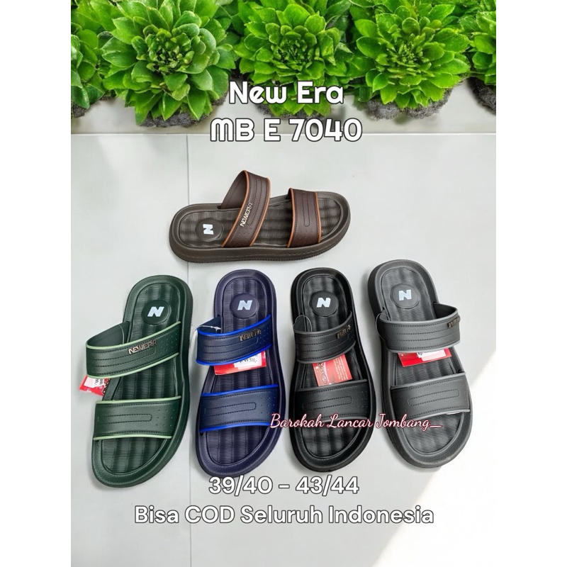 SANDAL SLOP KARET NEW ERA PRIA NEW ERA MB E 7040 ORIGINAL BY NEW ERA