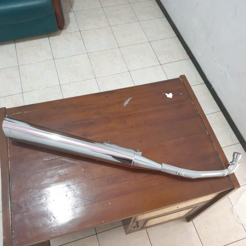 knalpot motor astrea honda prima detail original bagus merk FI