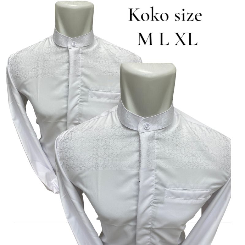 Baju Koko Lengan Panjang✓Koko Lebaran✓Koko Putih Lengan Panjang