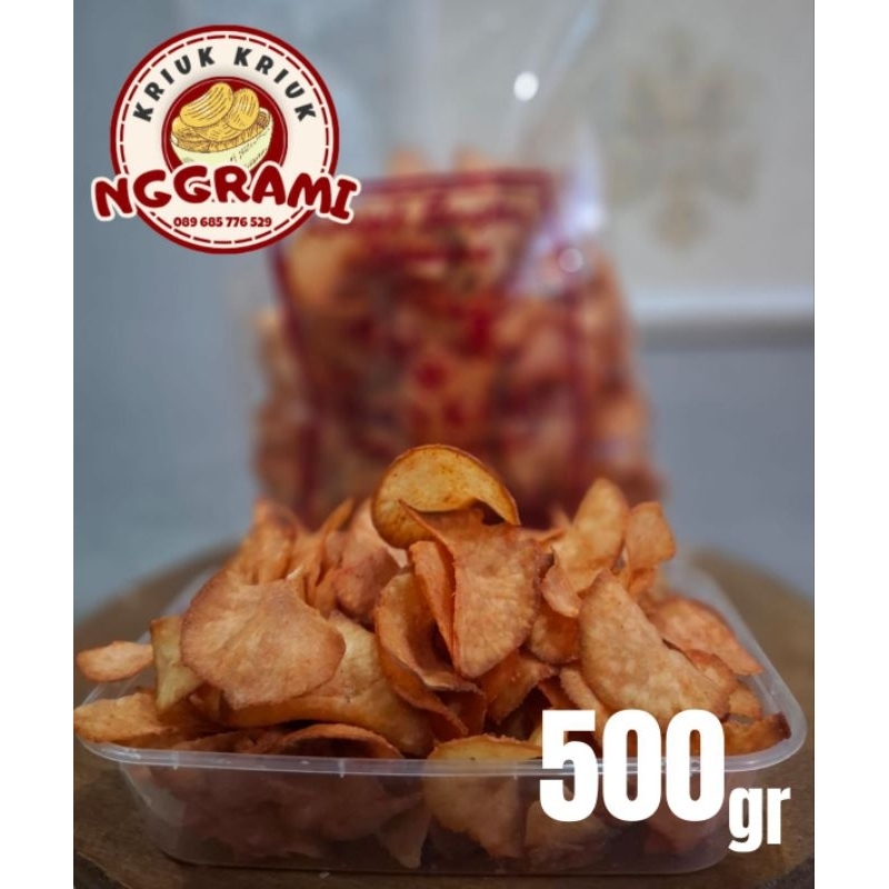 

kripik singkong pedas manis