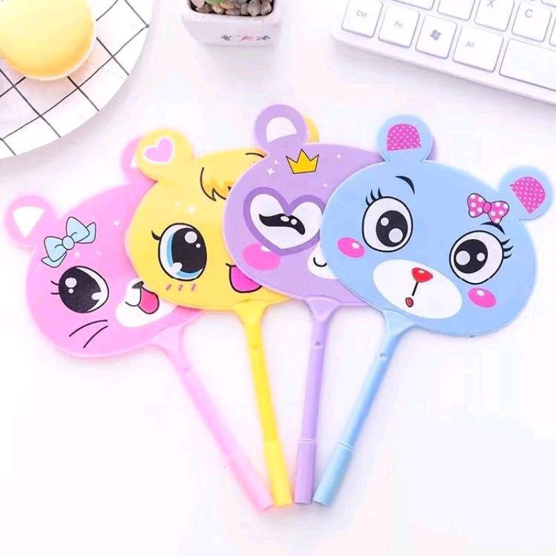 

B (B141) PULPEN KIPAS KARAKTER LUCU / PENA KIPAS ANIMAL BOLLPOINT