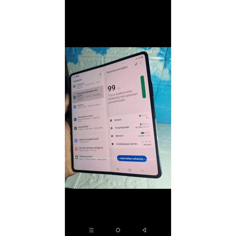 JUAL HP SAMSUNG Z FOLD 3 5G RAM 12/256GB ORIGINAL SEIN MULUS NORMAL SIAP PAKAI