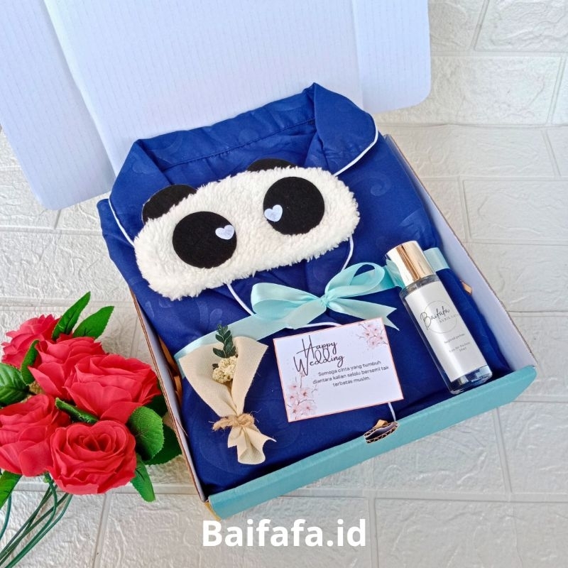 Hampers Piyama Single romantis / Baju tidur cowok cewek/ Hampers Wedding Premium