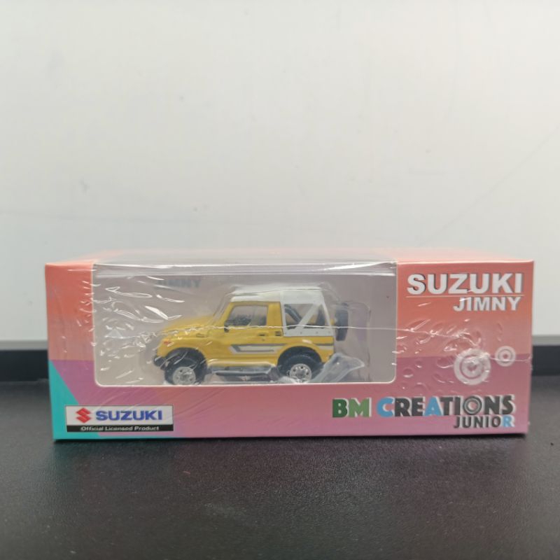 BM Creations juniors suzuki jimny 1/64 yellow