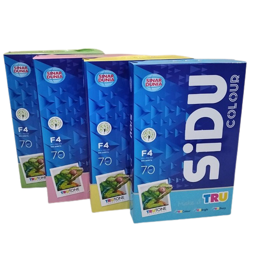 

KERTAS HVS 70GR FOLIO WARNA SIDU
