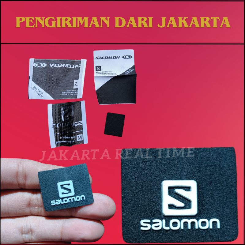 Salomon woven tag label Logo