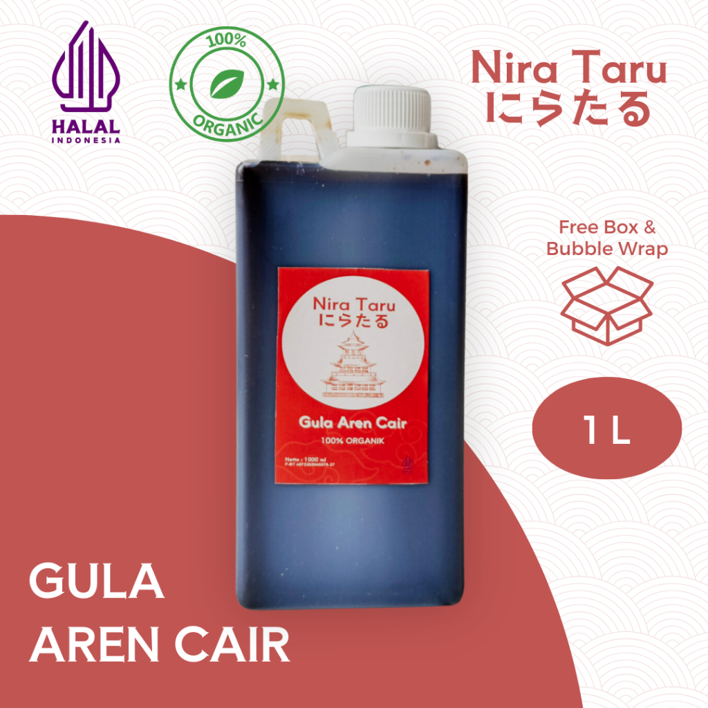 

Nira Taru Gula Aren Cair Asli 100% Brix 80 1 liter