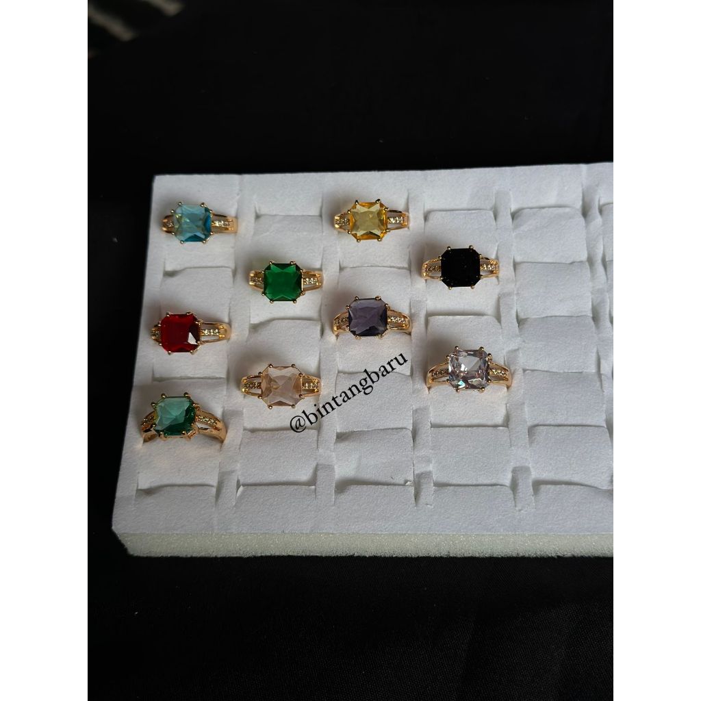 CINCIN WANITA MODEL BATU MATA TERLARISTITANIUM