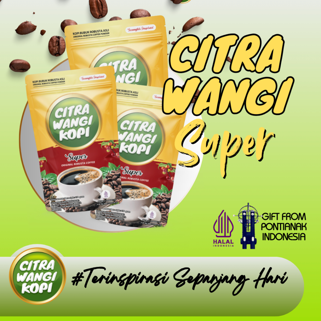 

Kopi bubuk Citra Wangi Super 145 gram, Original Robusta Ground Coffee