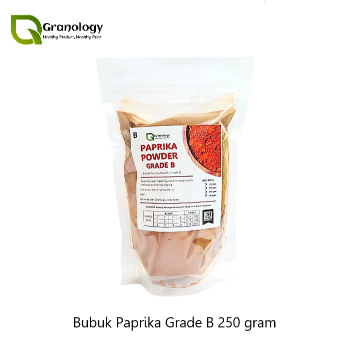 

Paprika Bubuk Grade B / Red Bell Pepper Grade B (250 gram) by Granology