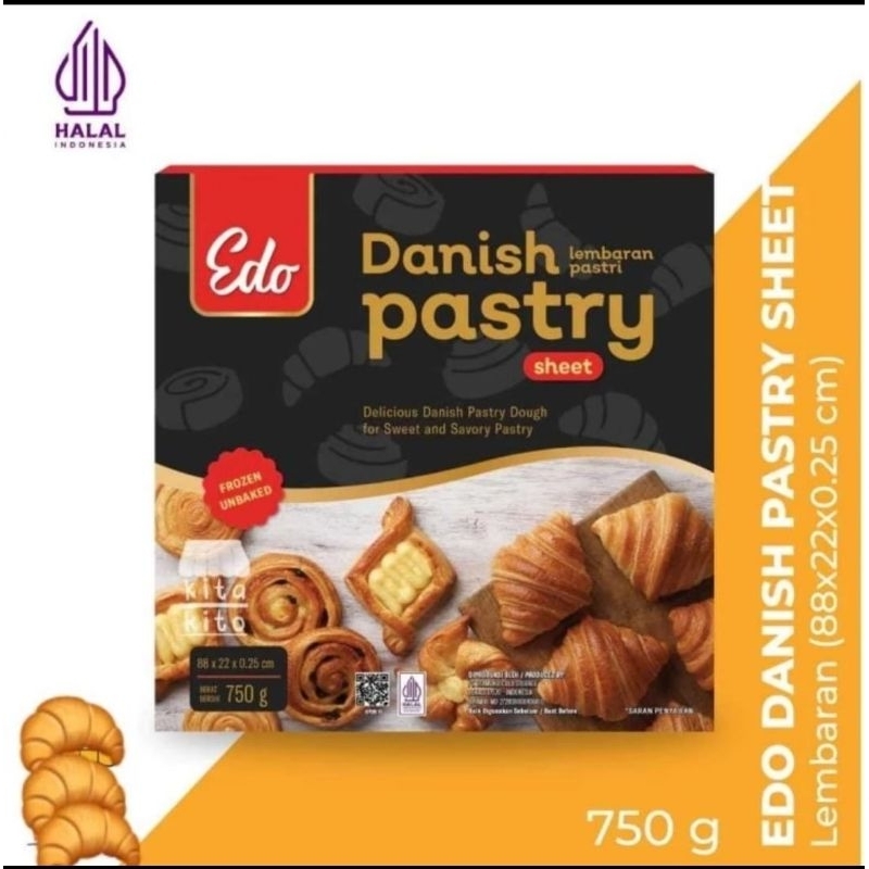 

Edo Danish Pastry Sheet Lembaran 88x22.25 cm (750g)