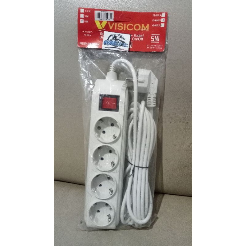 Stop kontak 4 lubang - VISICOM