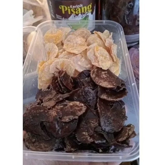 

kripik pisang rasa mix coklat tiramisu