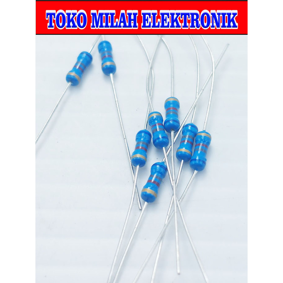 10 pcs resistor 1/4 watt 6k8 1% milah elektronik