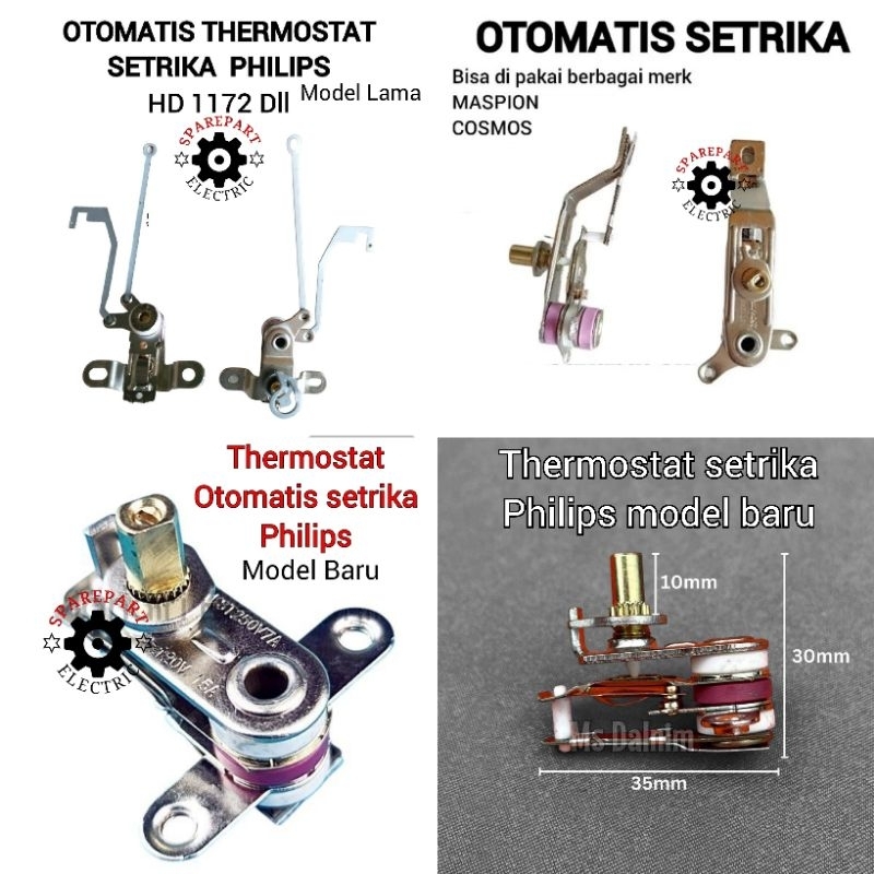 THERMOSTAT OTOMATIS SETRIKA MASPION / PHILIPS LAMA & BARU
