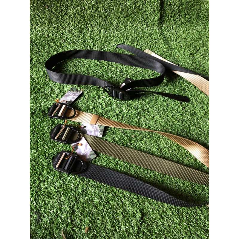 Sabuk Tactical nylon / ikat pinggang outdoor kepala besi / belt kanvas outdoor original