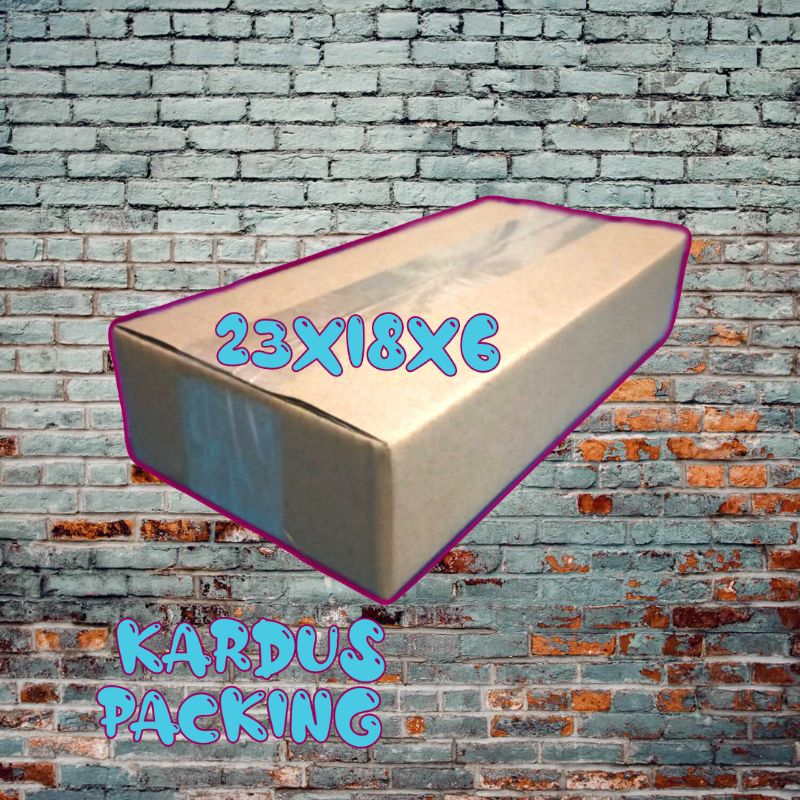 

kardus packing UK 23x18x6 kardus kecil kardus besar