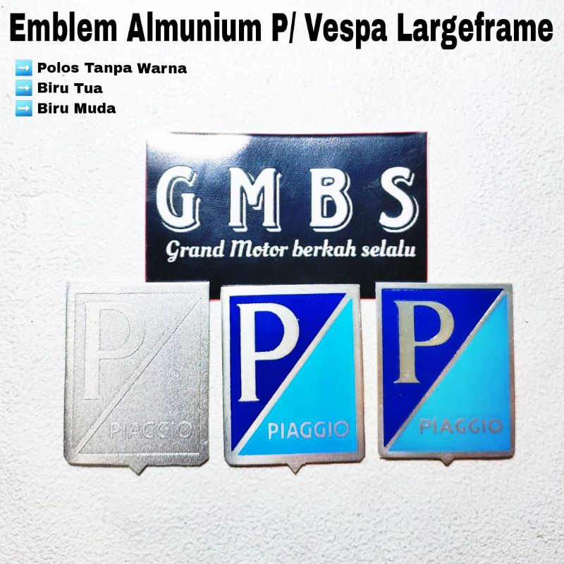 Emblem Hidung Dasi Almu P/ piaggio Vespa VBA VBB VNB VGLA VGLB Kongo GL Super 66 Sprint S