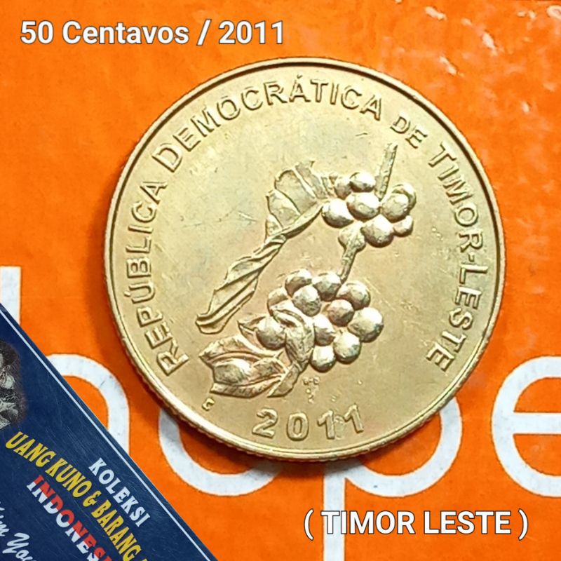 UKA011Coin 50 Centavos (TIMOR LESTE) Thn 2011 Detail Sesuai Foto