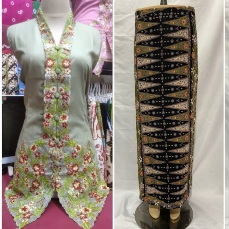 ELLO//KEBAYA ENCIM MOTIF BUNGA/KEBAYA SERAGAMAN/KEBAYA JUMBO ADEM HALUS