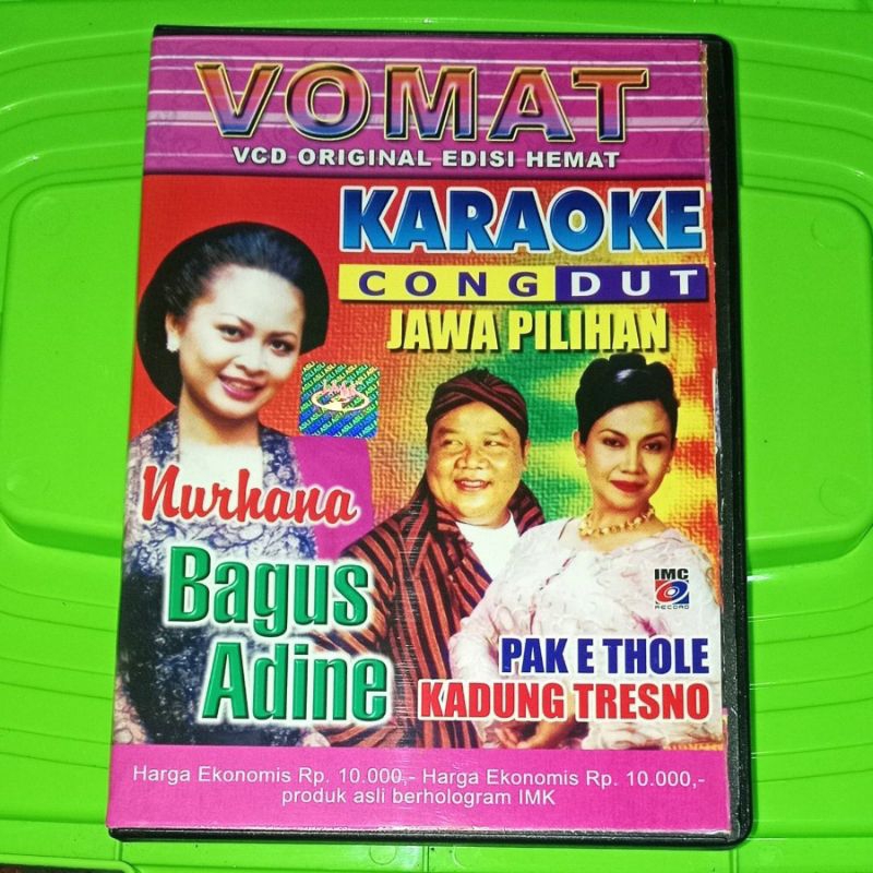 VCD KARAOKE CONGDUT JAWA PILIHAN NURHANA GOMBLOH DATIEK DW V CD ORIGINAL