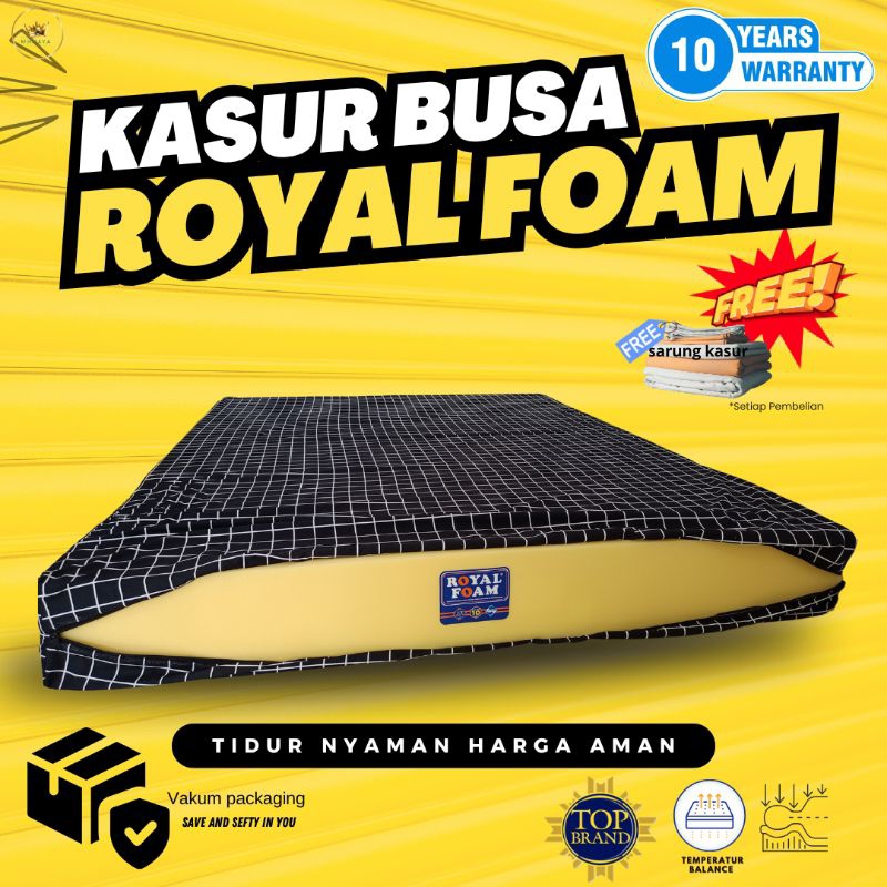 KASUR BUSA ROYAL FOAM TEBAL 10CM 14CM 17CM 20CM BERGARANSI 10 TH KASUR SPON ROYAL FOAM