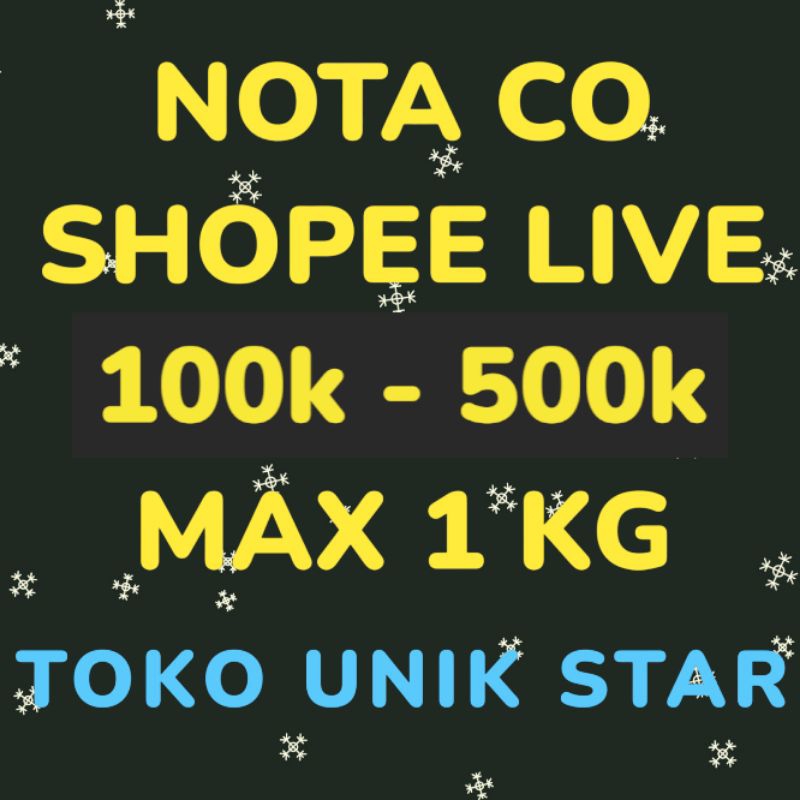 

Link Packing Nota Live 1 kg 100k - 500k