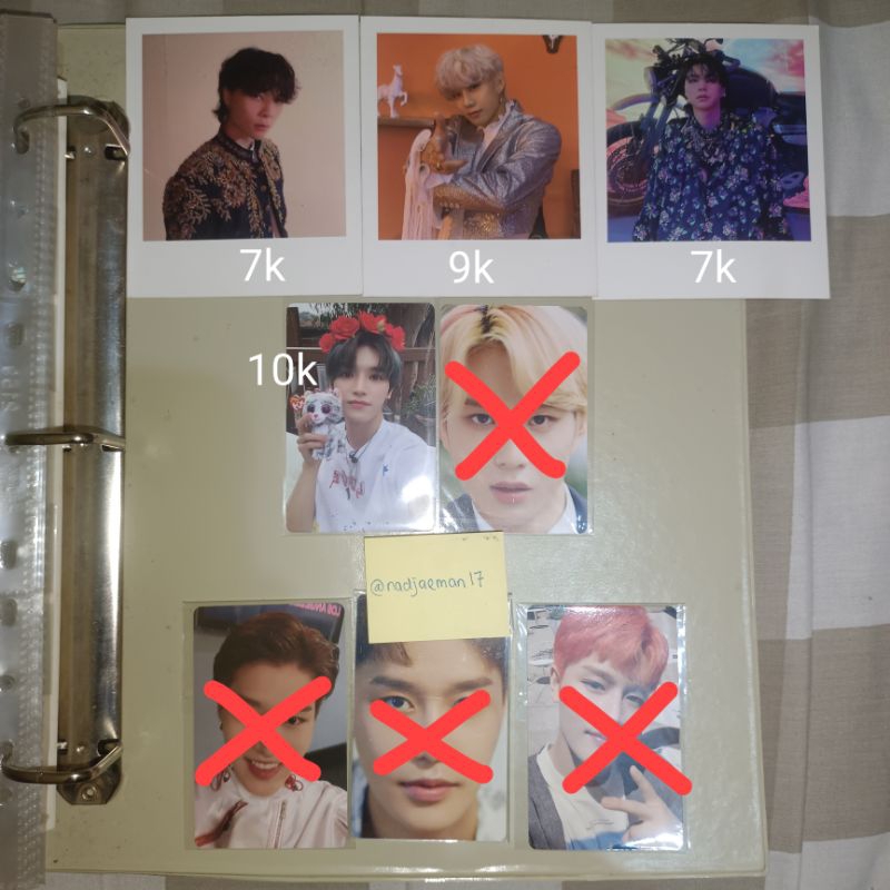 SALE PC PHOTOCARD POLAROID OFFICIAL NCT 127 JOHNNY JUNGWOO TAEYONG STICKER DICON MURAH