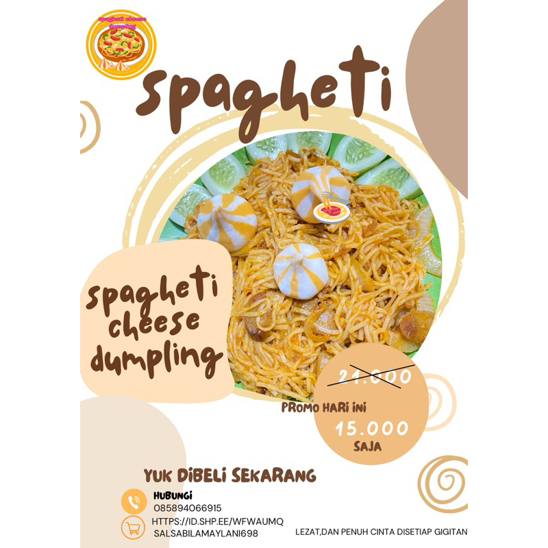 

spaghetti cheese dumpling