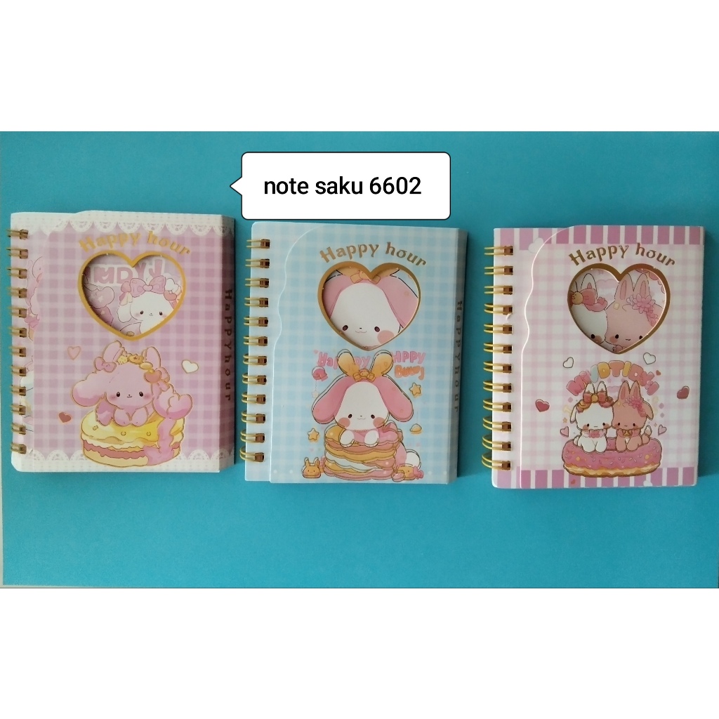 

Buku Binder A6 100 Lembar Karakter Lucu Buku Diary Karakter Imut