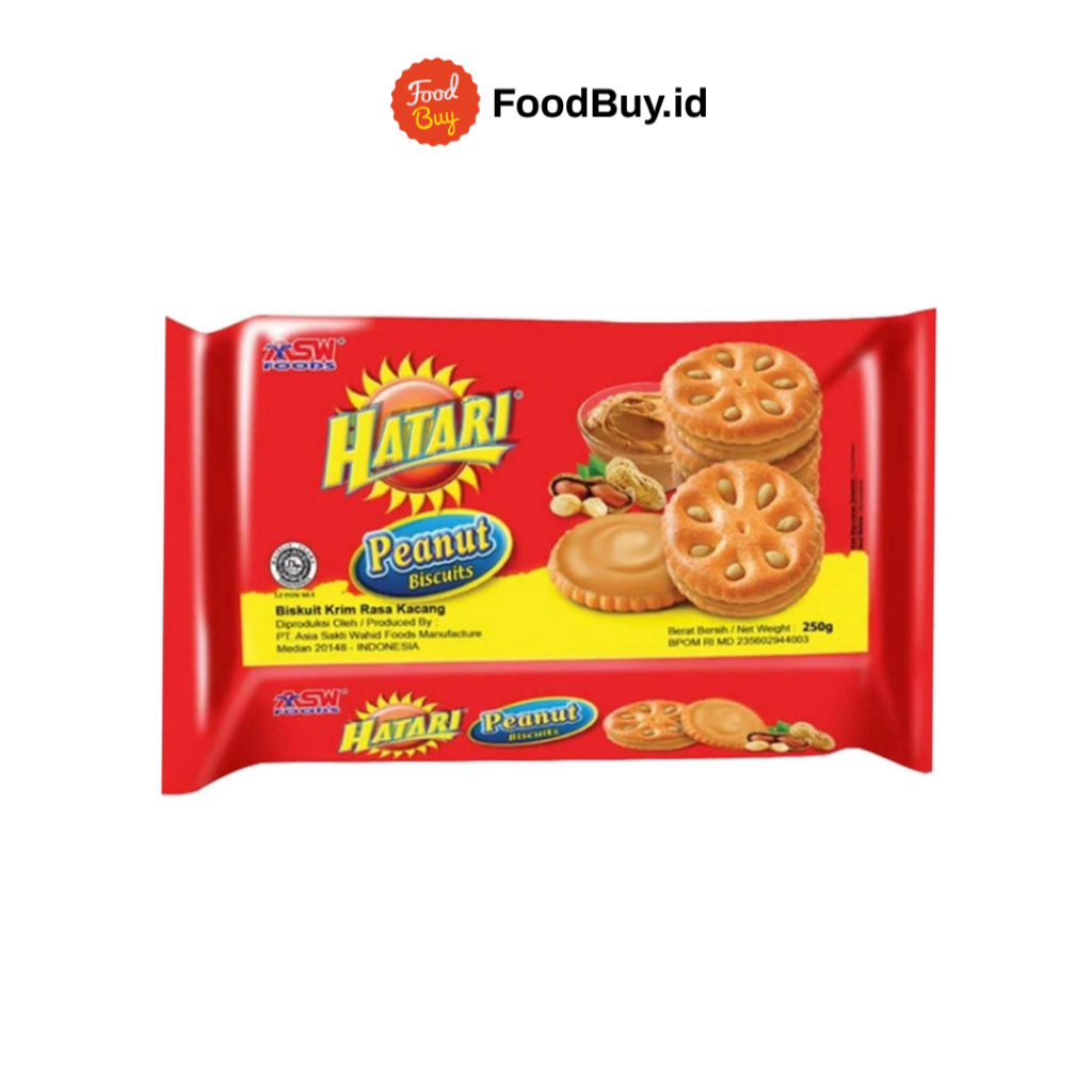 

Hatari Biskuit Isi Selai Kacang 225gr