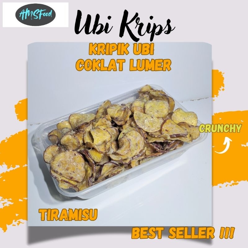 

Keripik Coklat/Kripik Ubi coklat Lumer Kemasan 500ML Tiramisu - Makanan Ringan Manis - Cemilan manis, keripik Ubi, Snack, Crispy