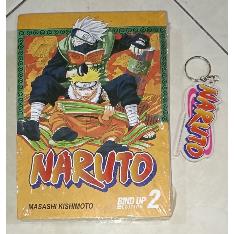 komik Naruto bind up edition 2 + gantungan kunci original segel