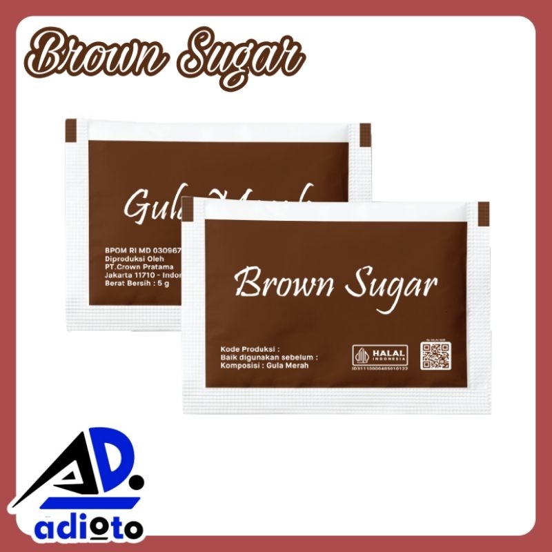 

Gula Merah 250pcs / Brown Sugar Sachet / Gula Aren / Gula Jawa