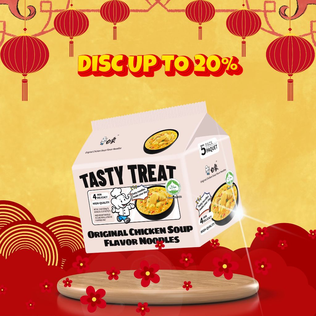 

BAIXIANG - Mie Instan Tasty Treat Original Chicken Soup Flavour