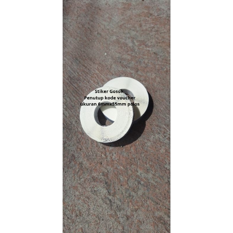 

Stiker Gosok Ukuran 6mmx55mm Polos