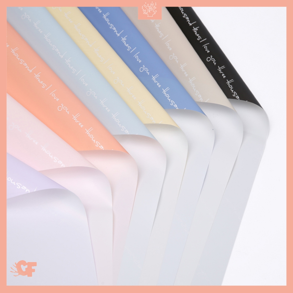 

Kertas Buket Bunga Glossy Solid Quotes Buket Bunga Flower Wrapping Cellophane Kertas KB6004